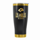 24 oz Stainless Steel Tumbler with Gold Accents & Etched Classic Crew Team Design, Los Angeles Rams