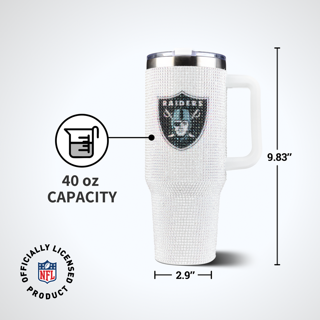 40oz Bling Collosal Tumbler | Las Vegas Raiders