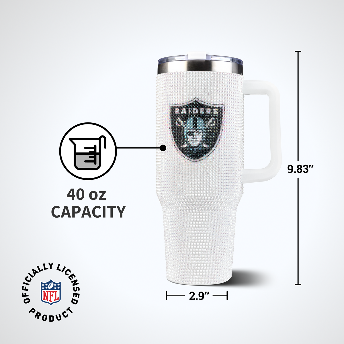 40oz Bling Collosal Tumbler | Las Vegas Raiders