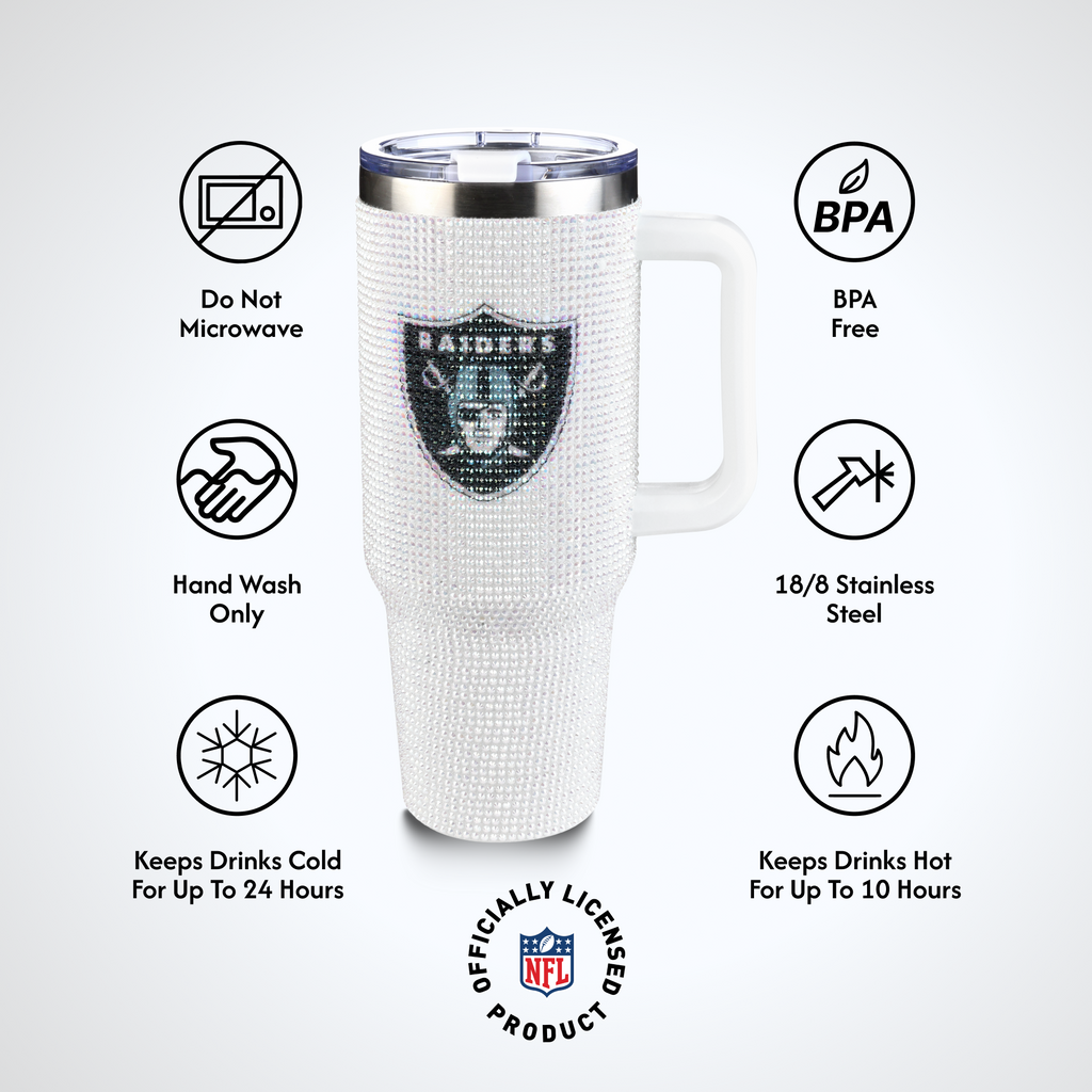 40oz Bling Collosal Tumbler | Las Vegas Raiders
