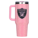 40oz Pink Bling Game Day Tumbler I | Las Vegas Raiders