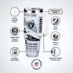 40oz Team Spirit Game Day Tumbler I | Las Vegas Raiders