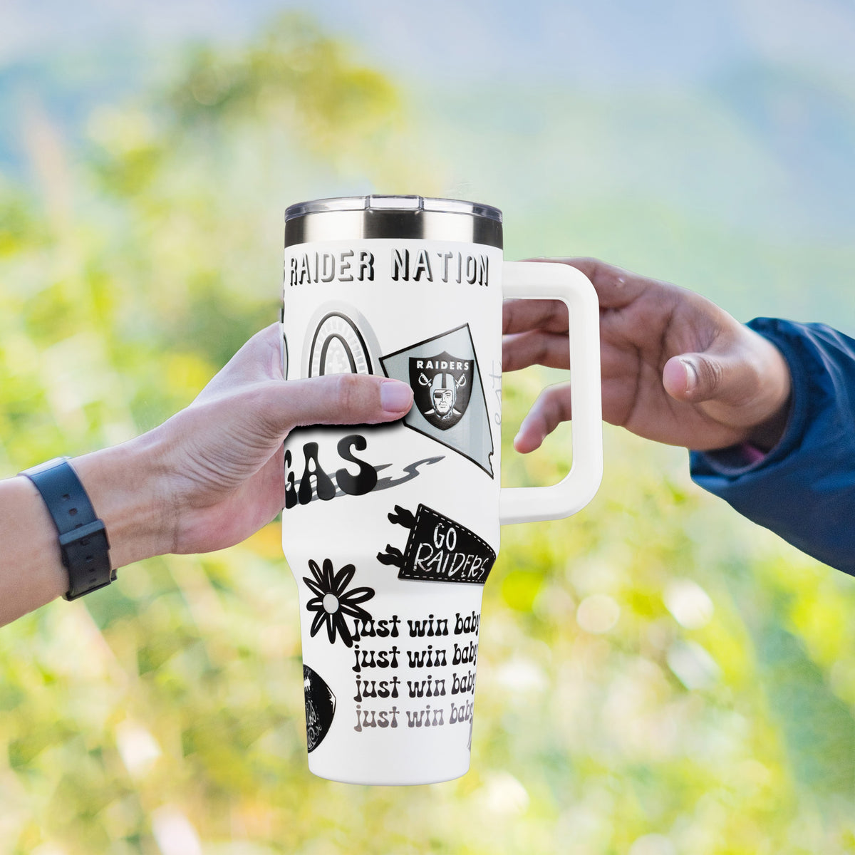 40oz Team Spirit Game Day Tumbler I | Las Vegas Raiders
