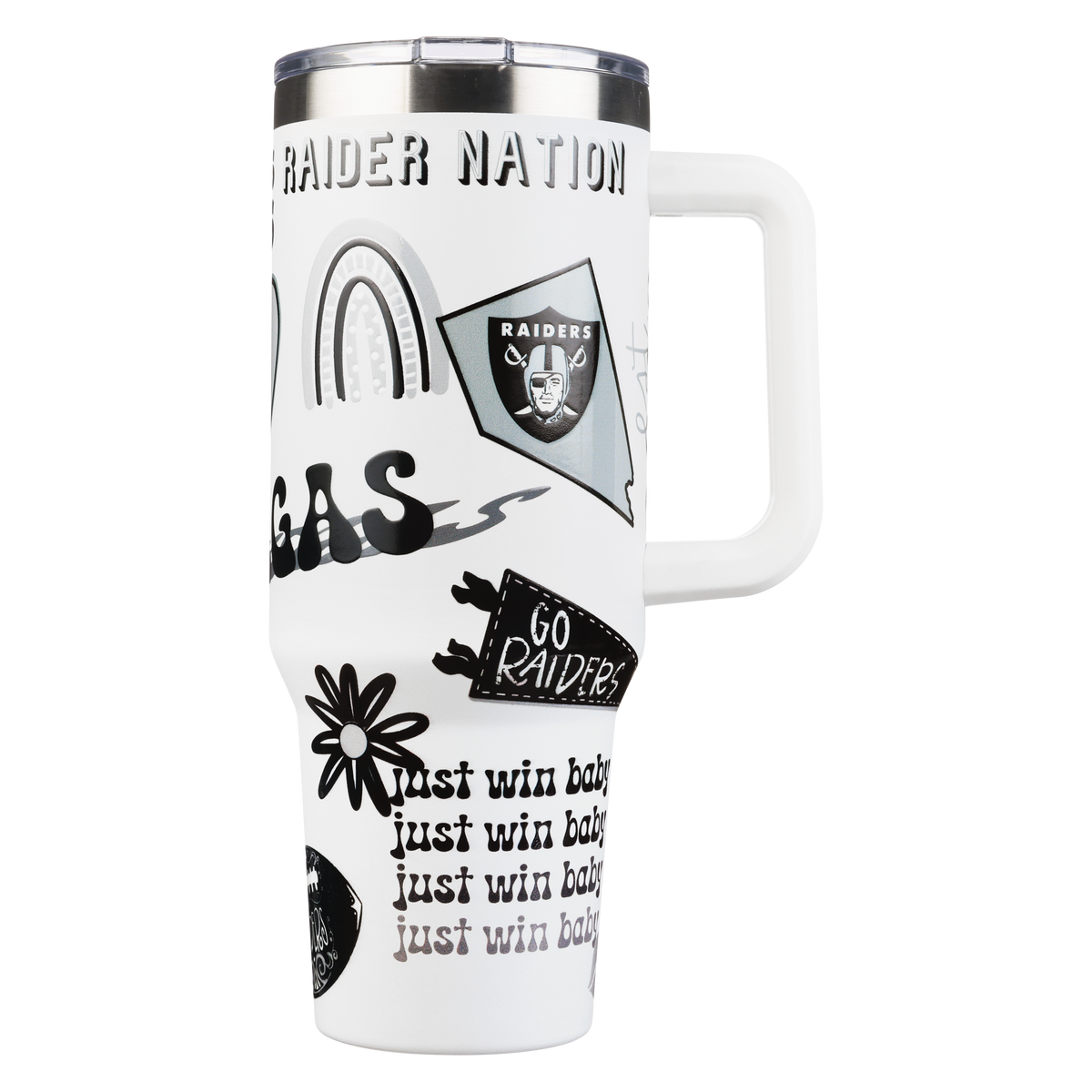 40oz Team Spirit Game Day Tumbler I | Las Vegas Raiders