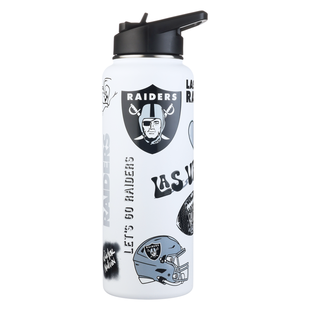 34oz Team Spirit Water Bottle I | Las Vegas Raiders