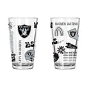 2pk 16oz Pint Glass, DP, Loco Design | Las Vegas Raiders