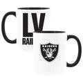 2pk 15oz White Mug Logo + Wordmark | Las Vegas Raiders