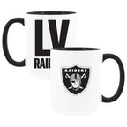 2pk 15oz White Mug Logo + Wordmark | Las Vegas Raiders