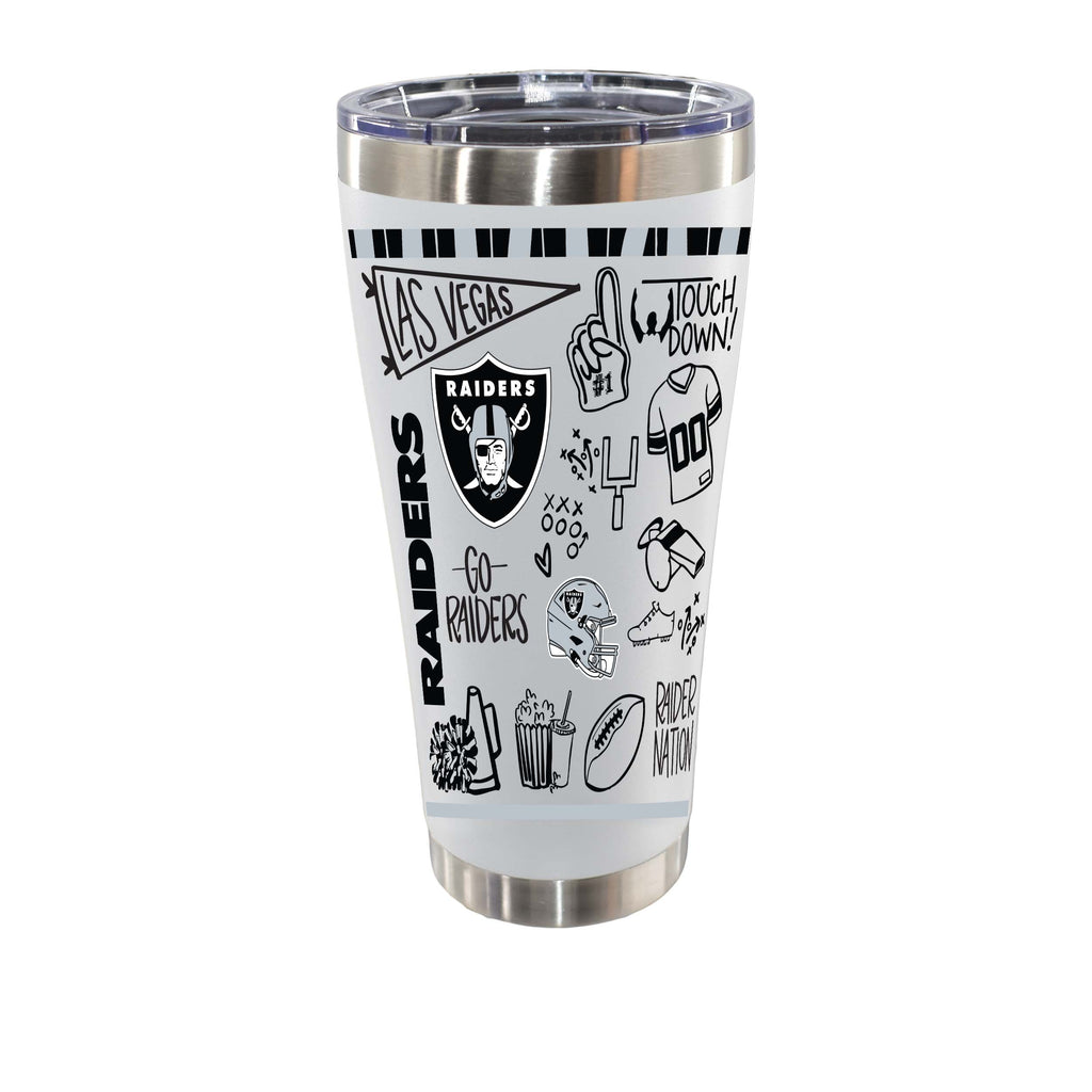 Sketchpad Design 30oz SS Tumbler | Las Vegas Raiders