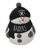 Ceramic Snowman Cookie Jar - Raiders