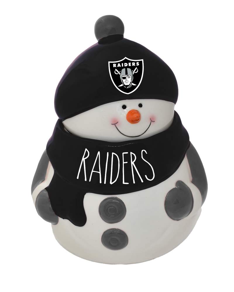 Ceramic Snowman Cookie Jar - Raiders