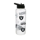 34oz Quencher Bottle, DP, Flowers Design | Las Vegas Raiders