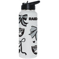 Raiders 34oz Bow White Quencher Water Bottle 