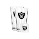 2 Pack Pint and Coasters Set | Las Vegas Raiders