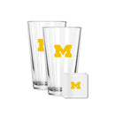 2 Pack Pint and Coasters set  | University Of Michigan