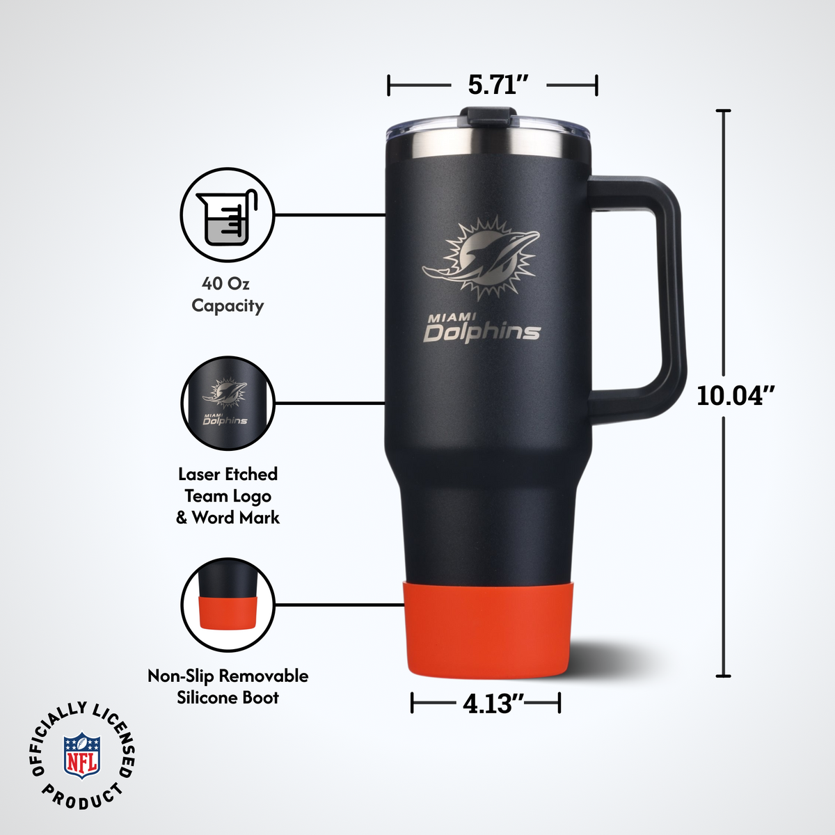 40 OZ Game Day Tumbler I | Miami Dolphins