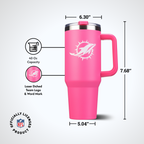 40oz Pink Game Day Tumbler I | Miami Dolphins