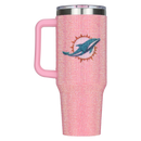 40oz Pink Bling Game Day Tumbler I | Miami Dolphins