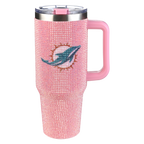40oz Pink Bling Game Day Tumbler I | Miami Dolphins