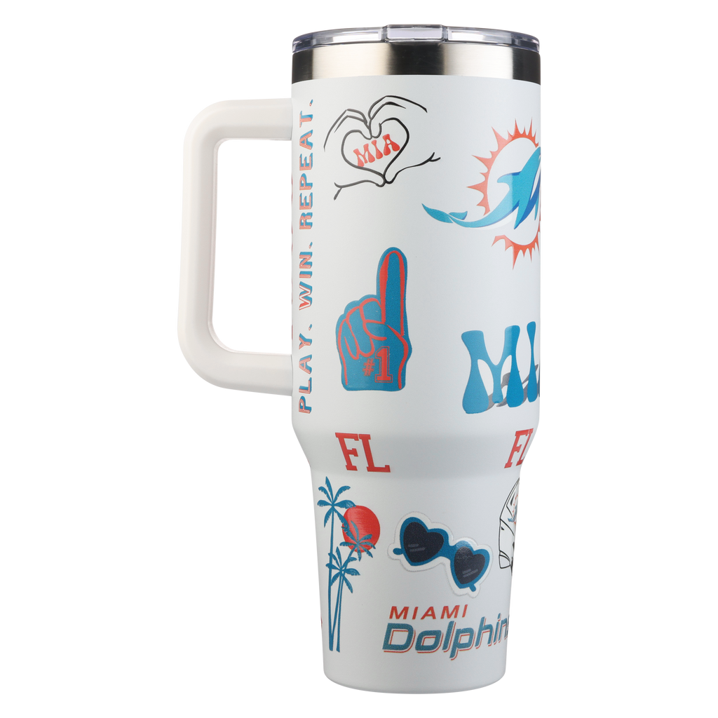 40oz Team Spirit Game Day Tumbler I | Miami Dolphins