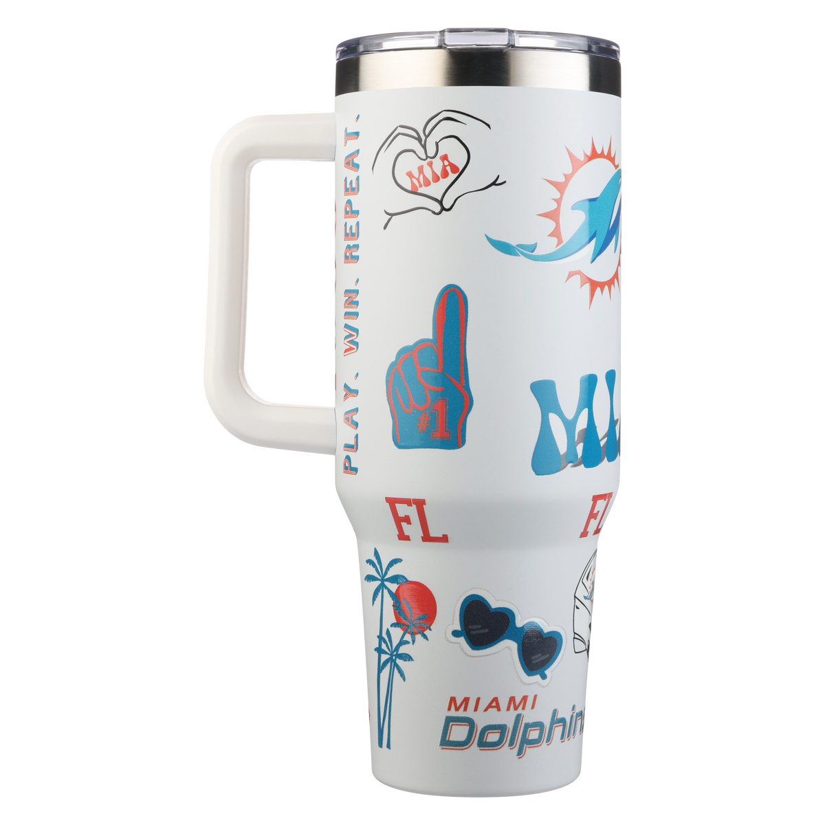 40oz Team Spirit Game Day Tumbler I | Miami Dolphins