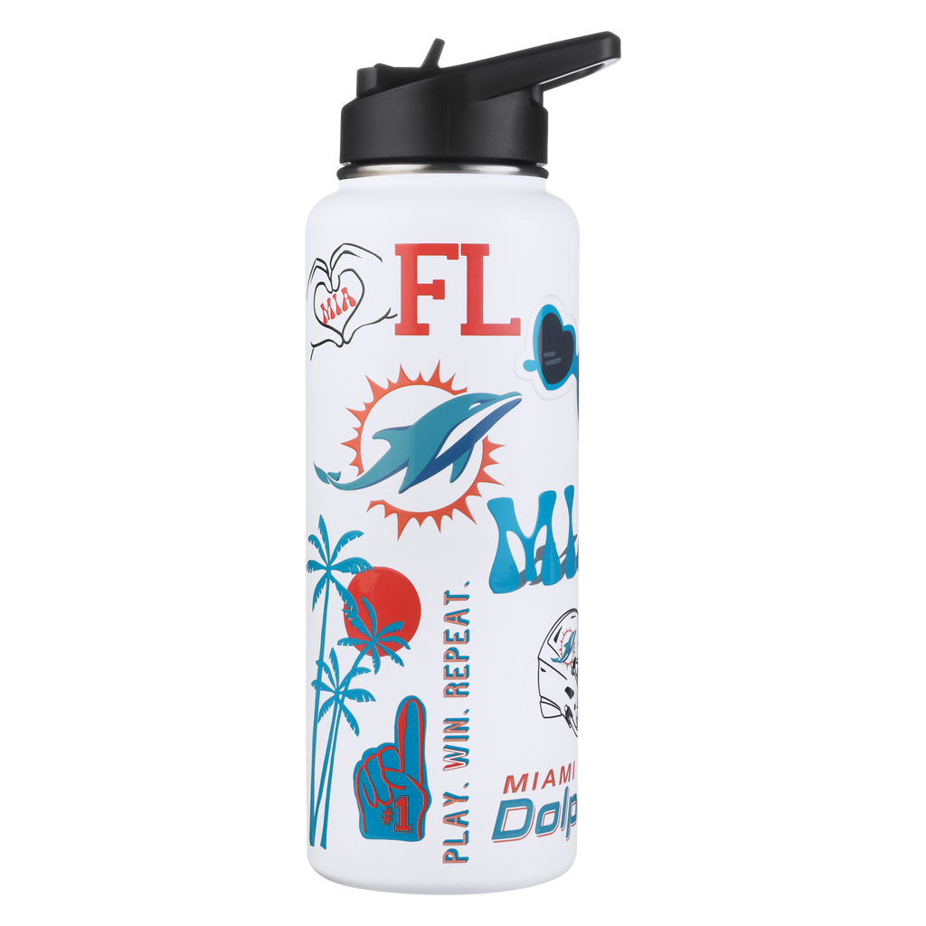 34oz Team Spirit Water Bottle I | Miami Dolphins