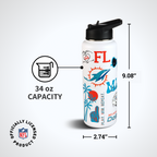 34oz Team Spirit Water Bottle I | Miami Dolphins