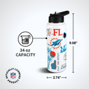 34oz Team Spirit Water Bottle I | Miami Dolphins