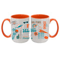 Loco Design 2 pack 15oz Mug | Miami Dolphins