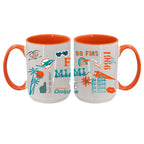 Loco Design 2 pack 15oz Mug | Miami Dolphins