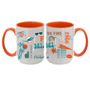 Loco Design 2 pack 15oz Mug | Miami Dolphins
