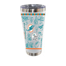 Sketchpad Design 30oz SS Tumbler | Miami Dolphins