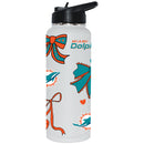  Dolphins 34oz Bow White Quencher Water Bottle 