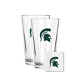 2 Pack Pint and Coasters set  | Michigan State University