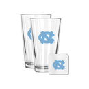 2 Pack Pint and Coasters set  | University Of North Carolina