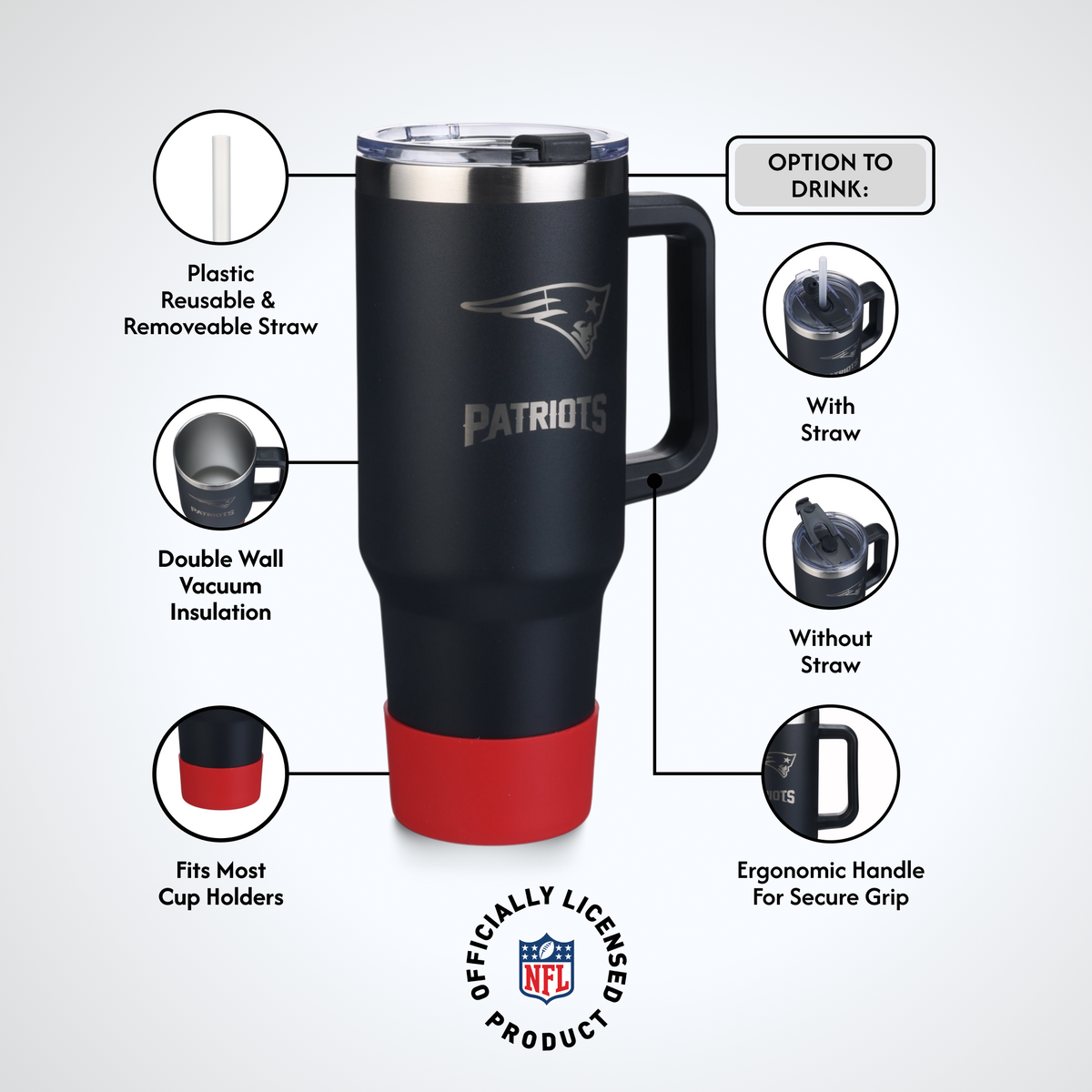 40 OZ Game Day Tumbler I | New England Patriots