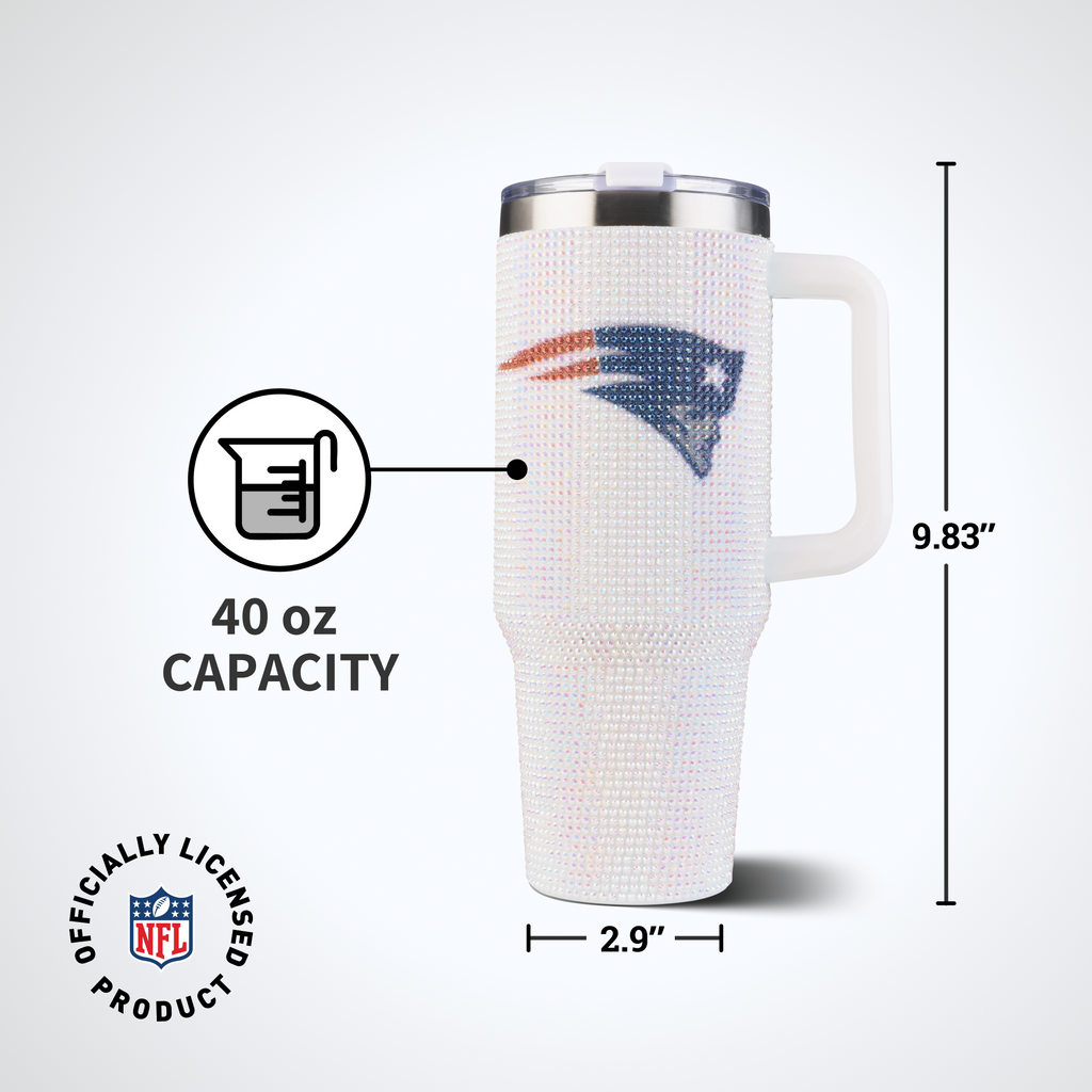 40oz Bling Collosal Tumbler | New England Patriots