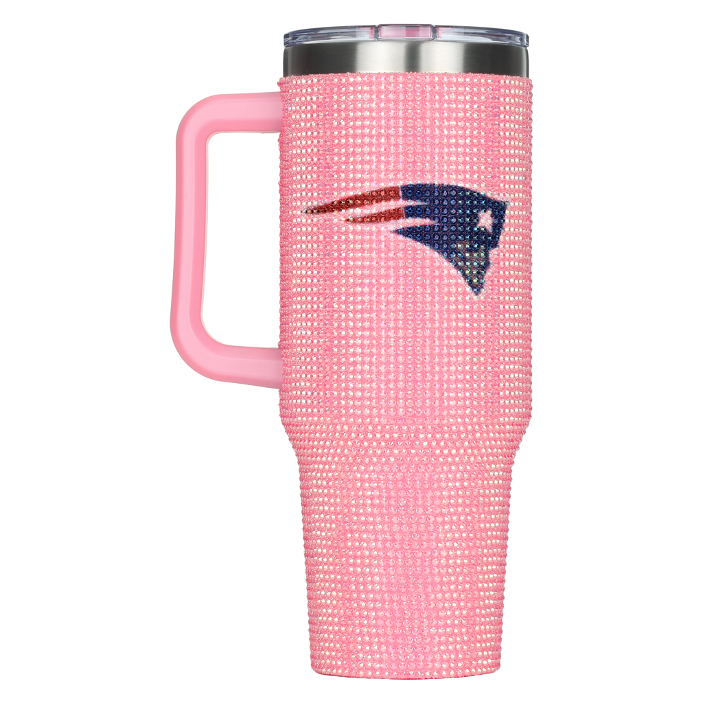 40oz Pink Bling Game Day Tumbler I | New England Patriots