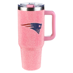 40oz Pink Bling Game Day Tumbler I | New England Patriots