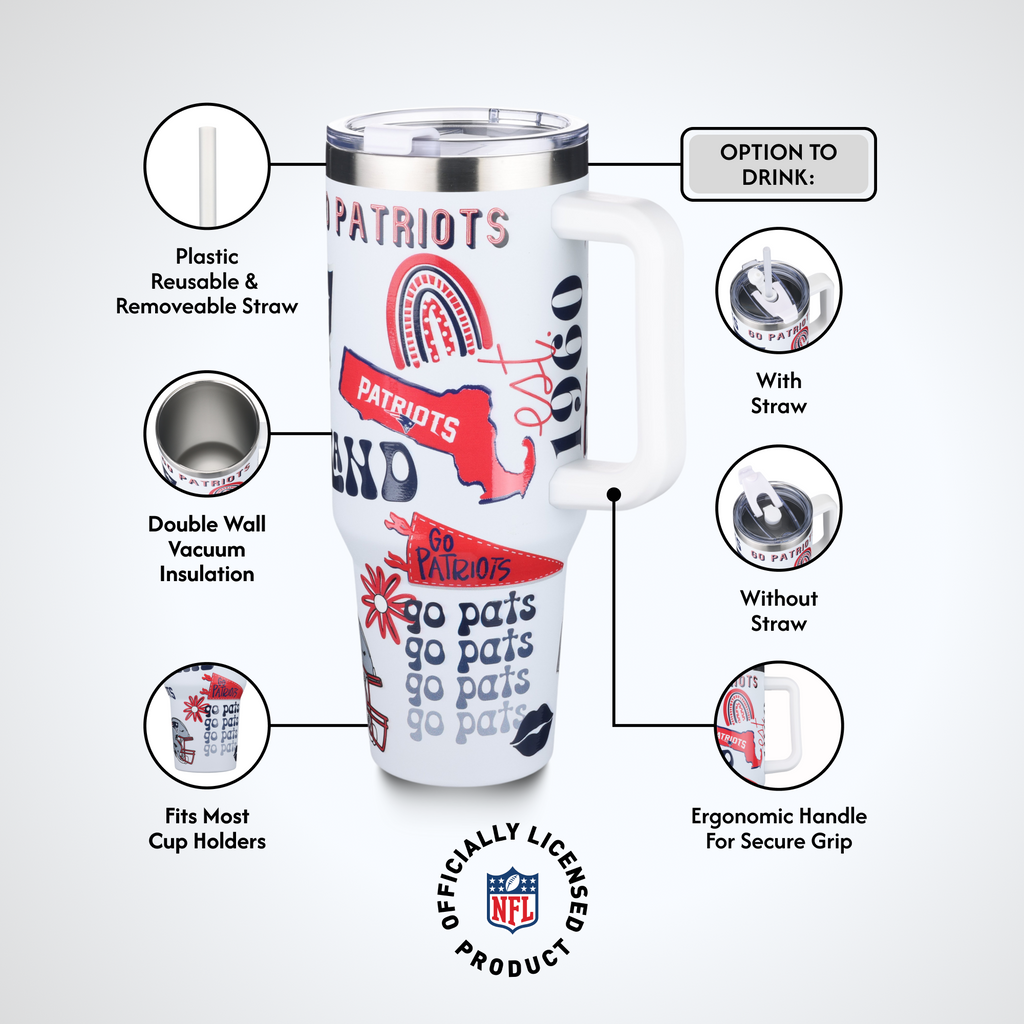 40oz Team Spirit Game Day Tumbler I | New England Patriots