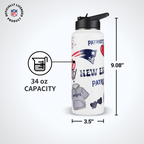 34oz Team Spirit Water Bottle I | New England Patriots