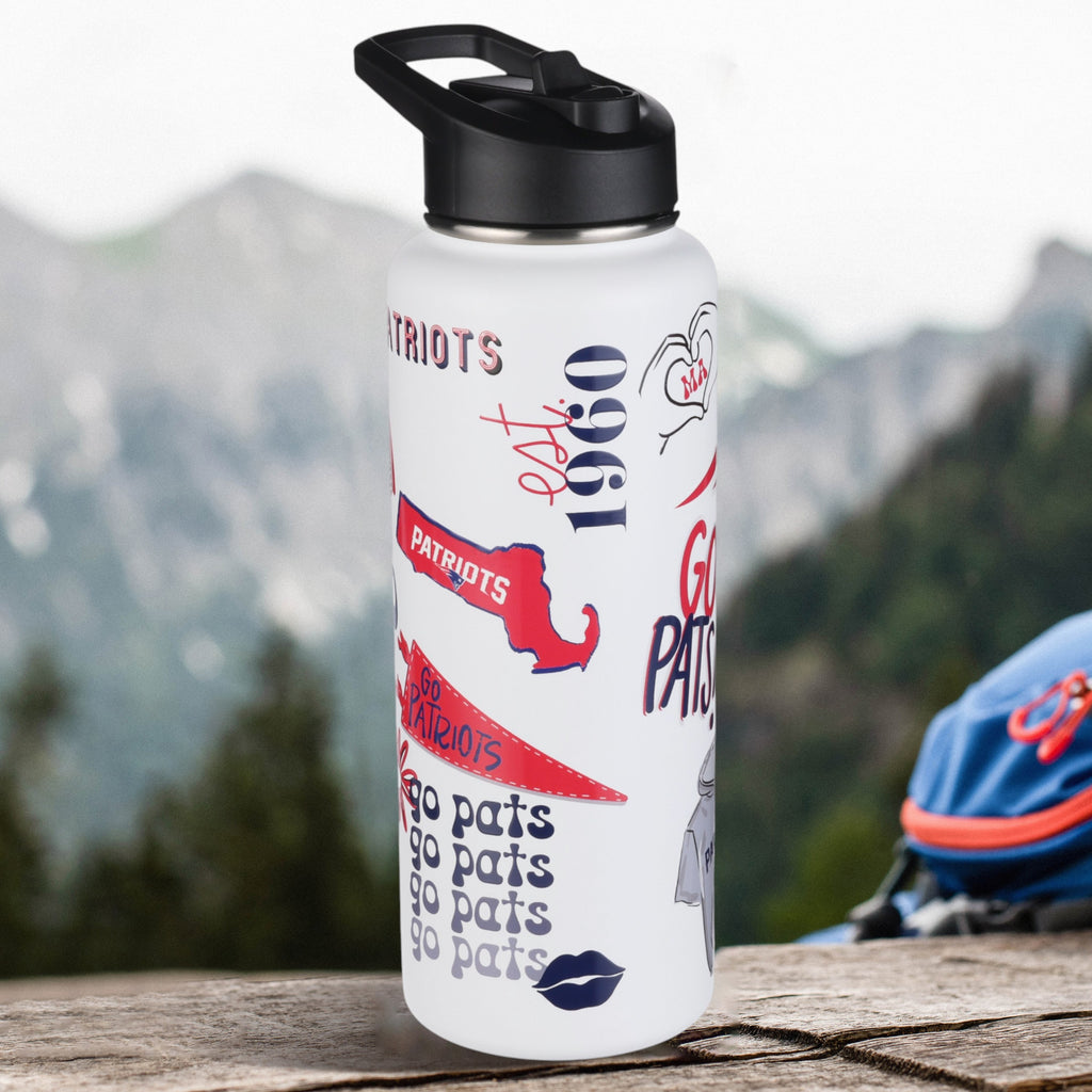 34oz Team Spirit Water Bottle I | New England Patriots