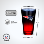 2-Pack Ombre Pint Glasses | New England Patriots