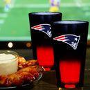 2-Pack Ombre Pint Glasses | New England Patriots
