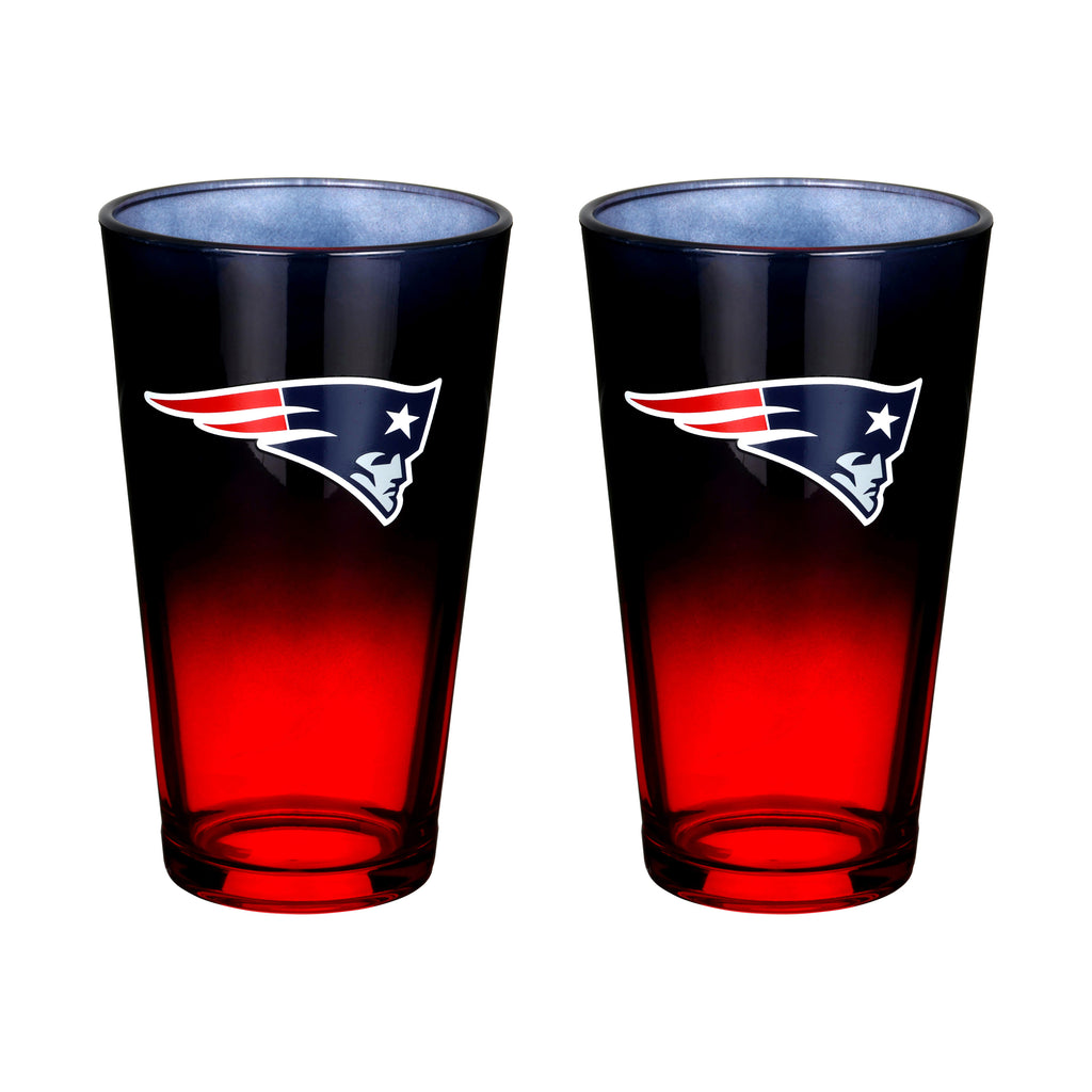 2-Pack Ombre Pint Glasses | New England Patriots