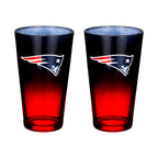 2-Pack Ombre Pint Glasses | New England Patriots