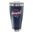 20oz Navy Stainless Steel Tumbler, Direct Print, AFC Champion 60, 2026 Design| New England Patriots