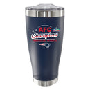 20oz Navy Stainless Steel Tumbler, Direct Print, AFC Champion 60, 2026 Design| New England Patriots