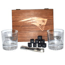 Wood Boxed Drinkware Set | New England Patriots