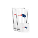 2 Pack Pint and Coasters Set | New England Patriots
